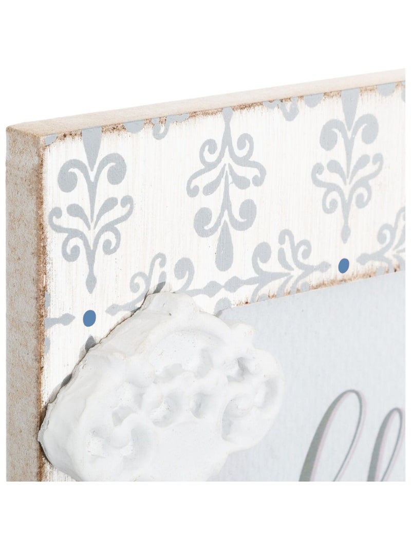 Cadre photo en relief motif clef Blanc - Kiabi