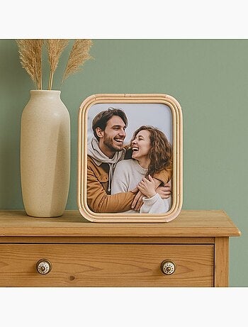 Cadre photo en rotin 21x29,7cm