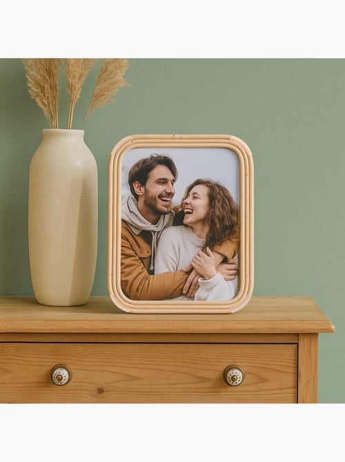 Cadre photo en rotin 21x29,7cm - Kiabi