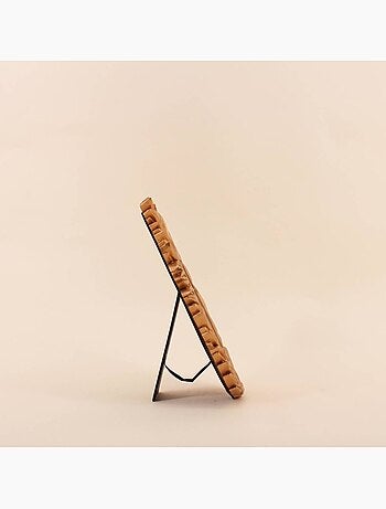 Cadre photo feuille résine doré 10x15cm