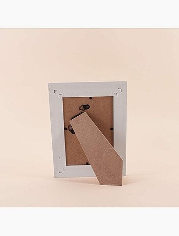 Cadre photo gris avec moulure 10x15cm