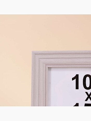 Cadre photo gris avec moulure 10x15cm