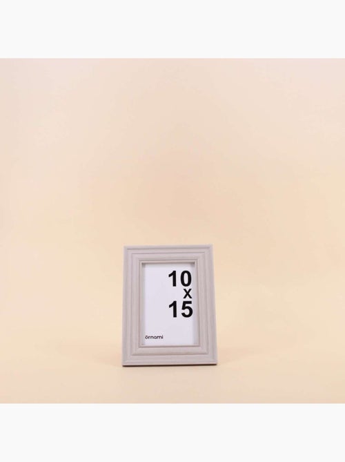 Cadre photo gris avec moulure 10x15cm - Kiabi