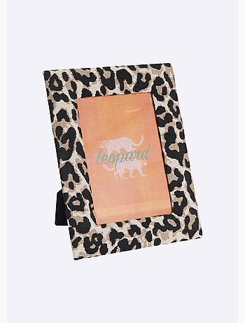 Cadre photo imprimé léopard