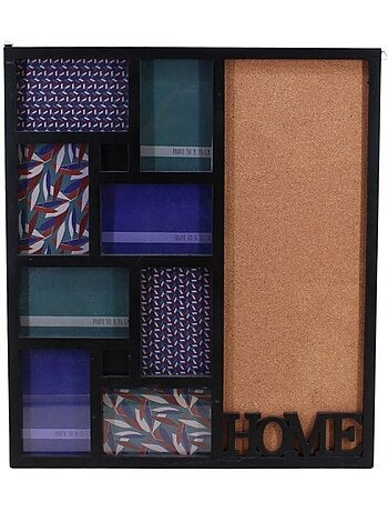 Cadre photo mémo 8 vues "home" 54x48cm