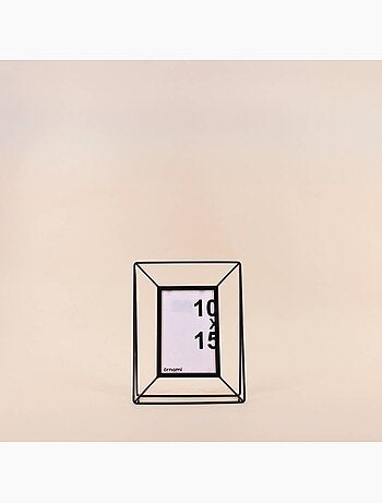 Cadre photo métal filaire noir 10x15cm