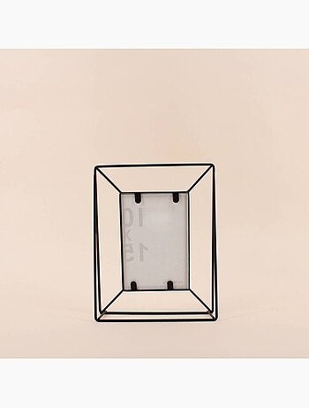 Cadre photo métal filaire noir 10x15cm