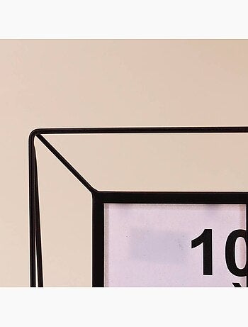 Cadre photo métal filaire noir 10x15cm