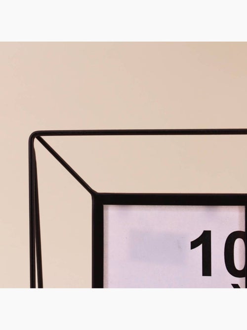 Cadre photo métal filaire noir 10x15cm - Kiabi