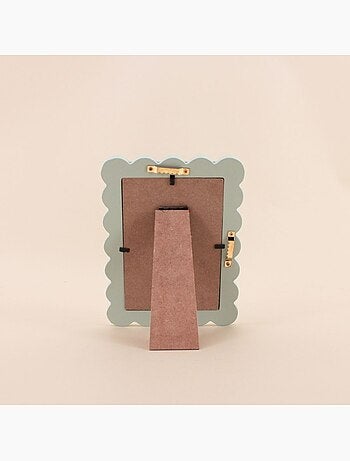 Cadre photo moulure design vert 10x15cm
