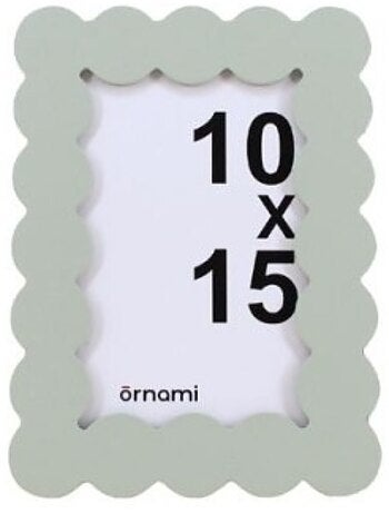 Cadre photo moulure design vert 10x15cm