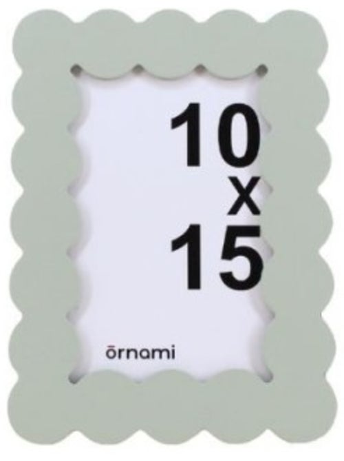 Cadre photo moulure design vert 10x15cm - Kiabi