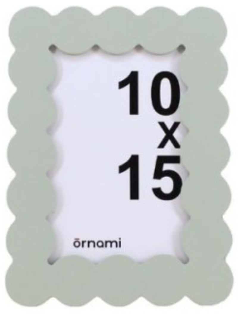 Cadre photo moulure design vert 10x15cm Vert - Kiabi