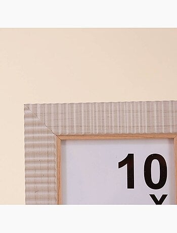 Cadre photo naturel strié 10x15