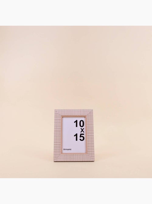 Cadre photo naturel strié 10x15 - Kiabi