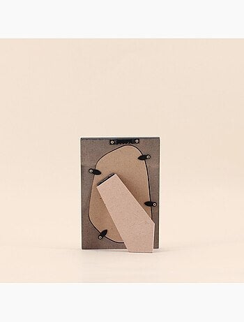 Cadre photo organique noir 11x16cm