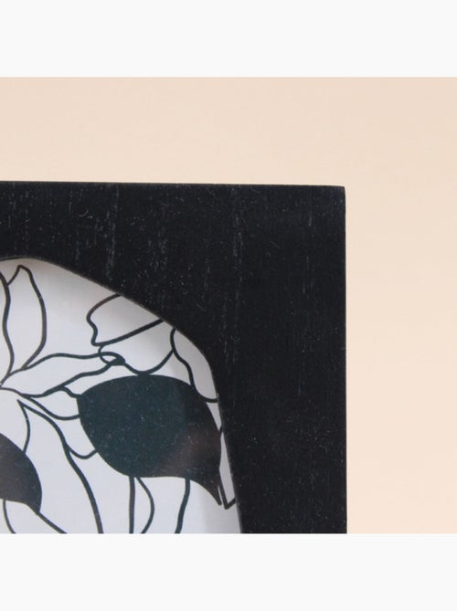 Cadre photo organique noir 11x16cm - Kiabi