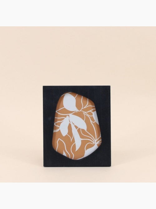 Cadre photo organique noir 16x19cm - Kiabi