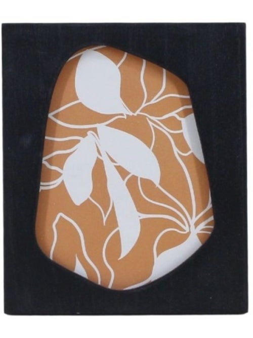 Cadre photo organique noir 16x19cm - Kiabi