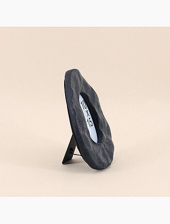 Cadre photo organique noir 20x17cm