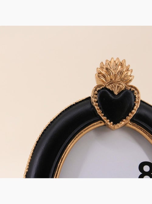 Cadre photo ovale ex voto en résine 19cm - Kiabi