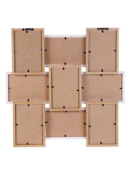 Cadre photo pêle-mêle 9 photos blanc - Kiabi