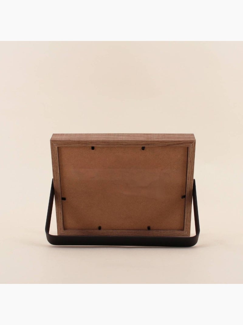 Cadre photo pied métal 10x15 cm Marron - Kiabi