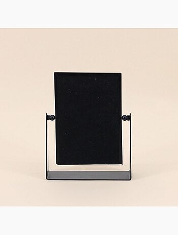 Cadre photo pivotant en métal noir 16,5x21cm