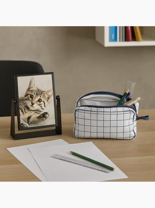 Cadre photo pivotant en métal noir 16,5x21cm - Kiabi