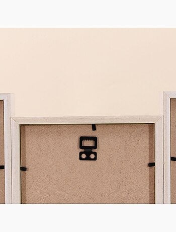 Cadre photo pour 6 vues, en bois clair - AFIBEL