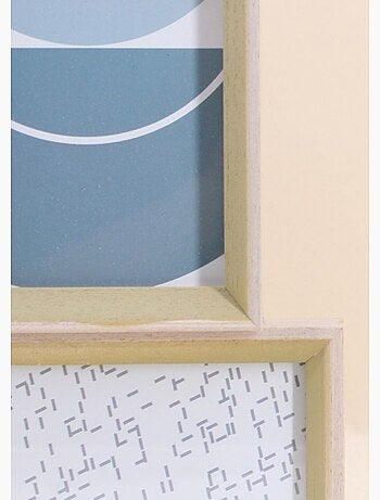 Cadre photo pour 6 vues, en bois clair - AFIBEL