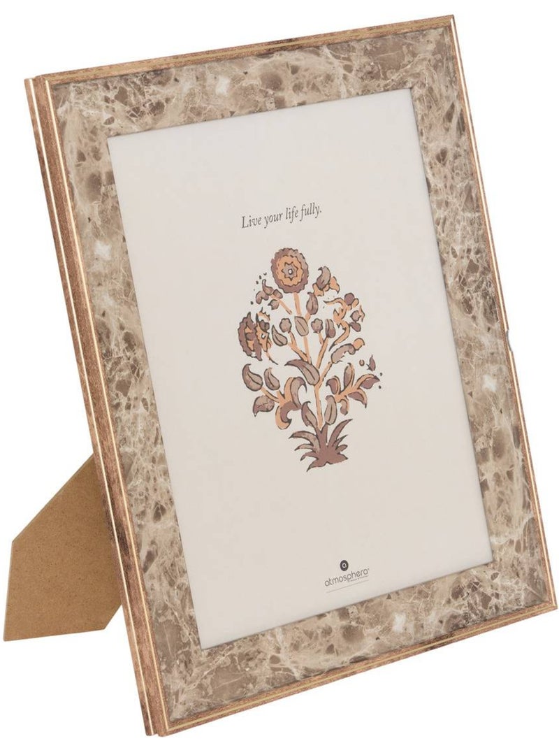 Cadre-photo rectangulaire en verre MABLE Marron - Kiabi