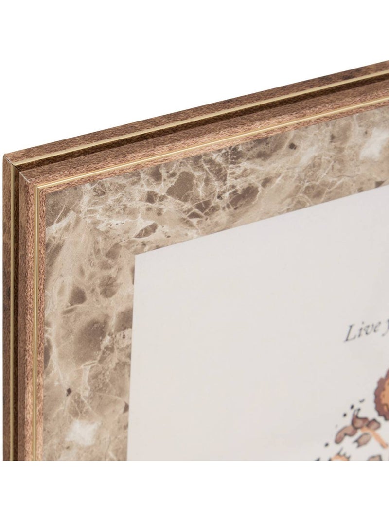 Cadre-photo rectangulaire en verre MABLE Marron - Kiabi