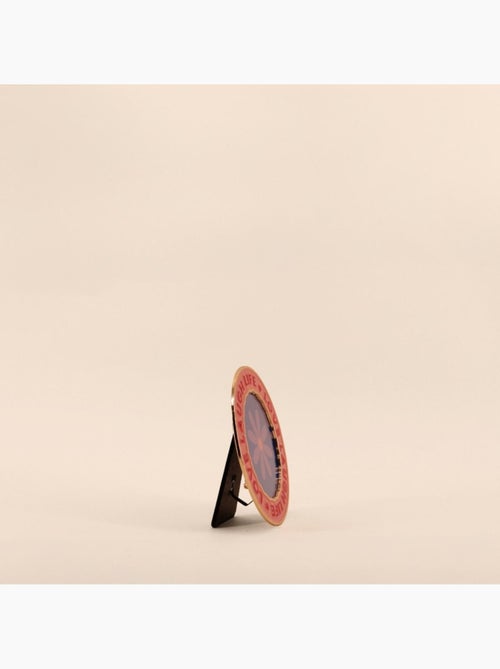 Cadre photo rond moulure rose laqué d13cm - Kiabi