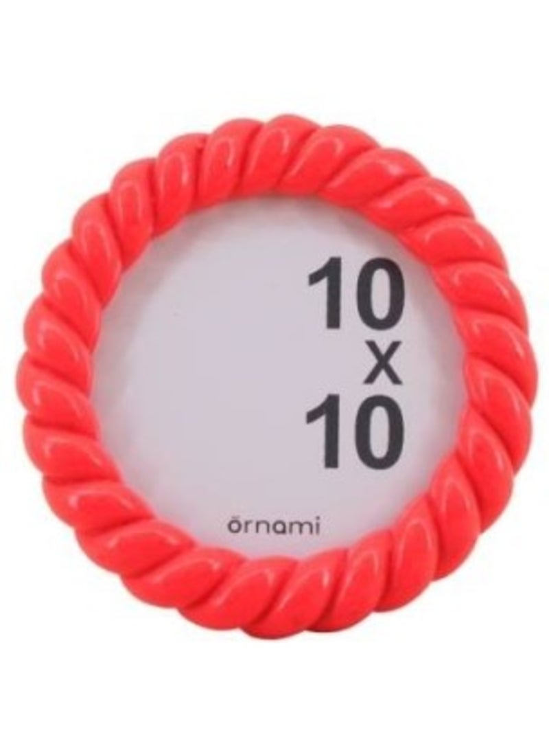 Cadre photo rond torsadé rose 13,5cm Rose - Kiabi