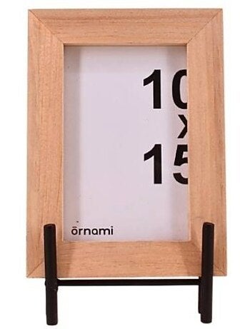 Cadre photo sur pied métal noir 21,5x14cm