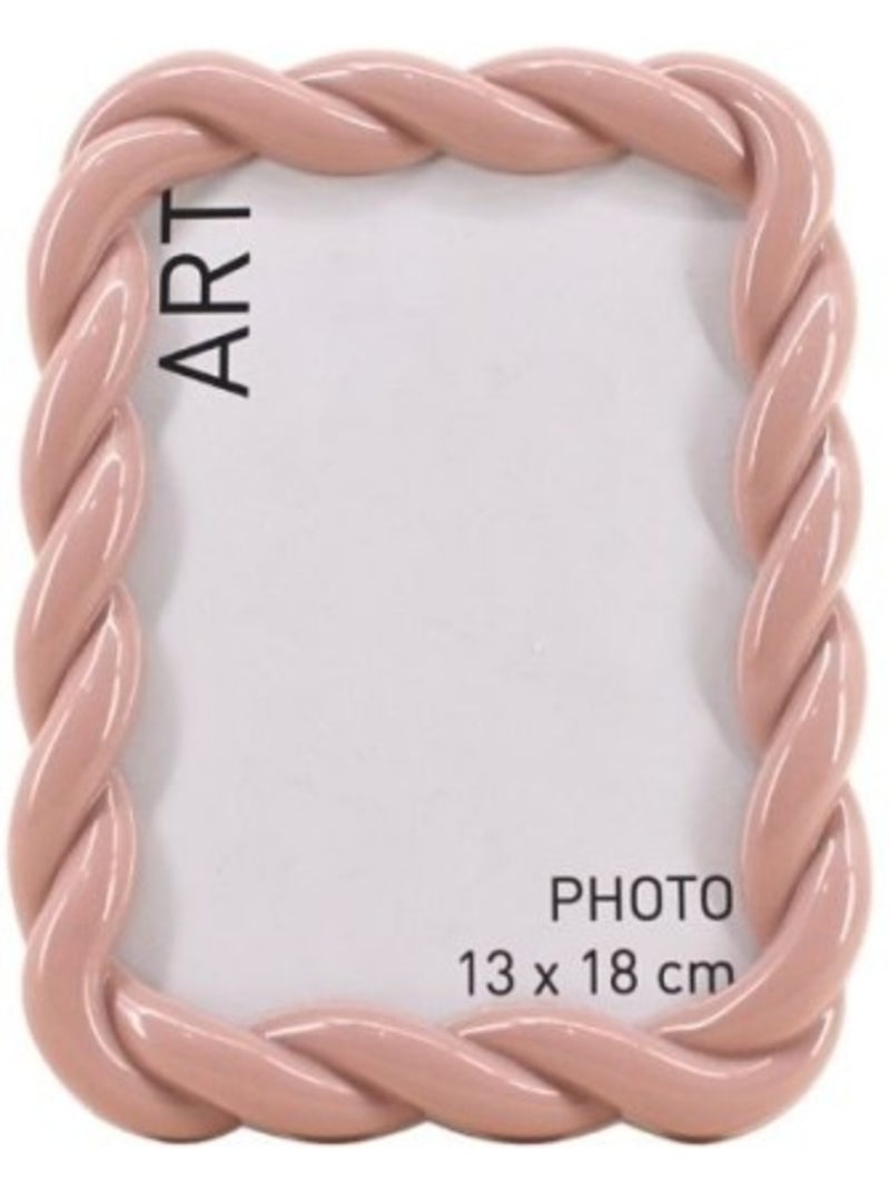 Cadre photo torsadé 13x18cm Rose foncé - Kiabi