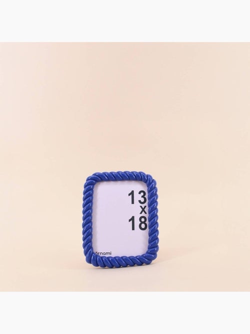 Cadre photo torsadé bleu 13x18cm - Kiabi
