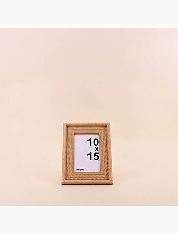 Cadre photo tressé naturel 10x15cm