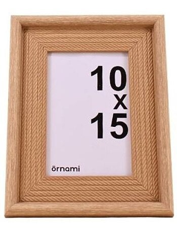 Cadre photo tressé naturel 10x15cm