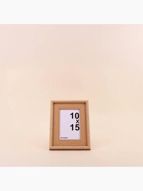 Cadre photo tressé naturel 10x15cm - Kiabi