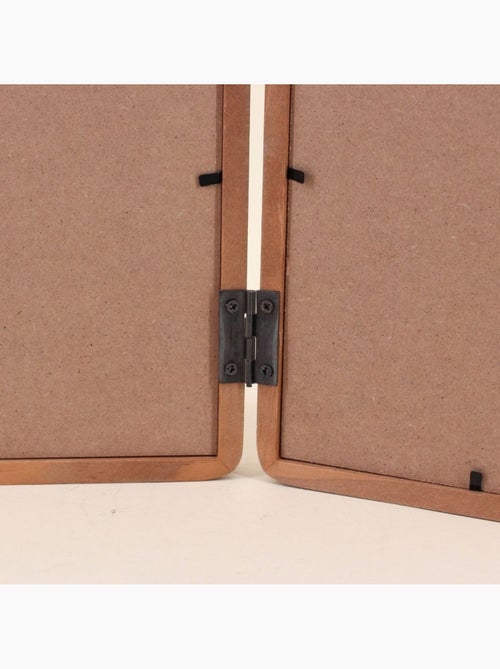 Cadre photos 2 vues moulure ronde en bois 10x15cm - Kiabi