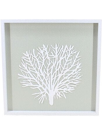 Cadre vert papier maché 38x38cm