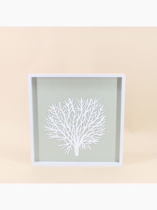 Cadre vert papier maché 38x38cm - Kiabi