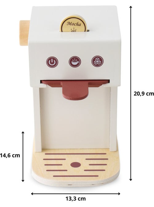 Cafetiere bois enfant 14x13cm machine capsules tasses gâteau jouet mamabrum - Kiabi Cafetiere bois enfant 14x13cm machine capsules tasses gâteau jouet mamabrum - Kiabi