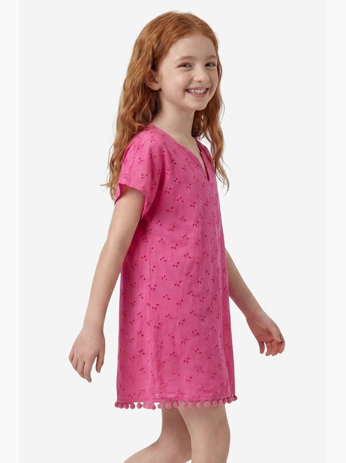 Caftan à broderie florale avec pompons penti - Kiabi