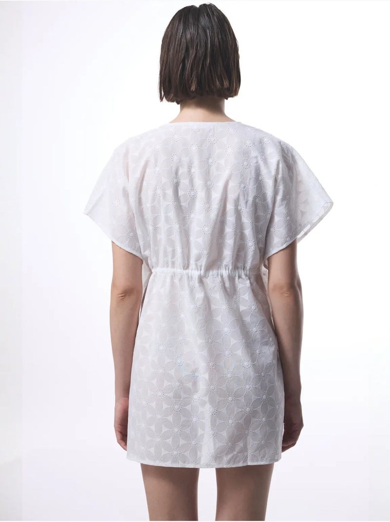 Caftan brodé penti Blanc cassé - Kiabi