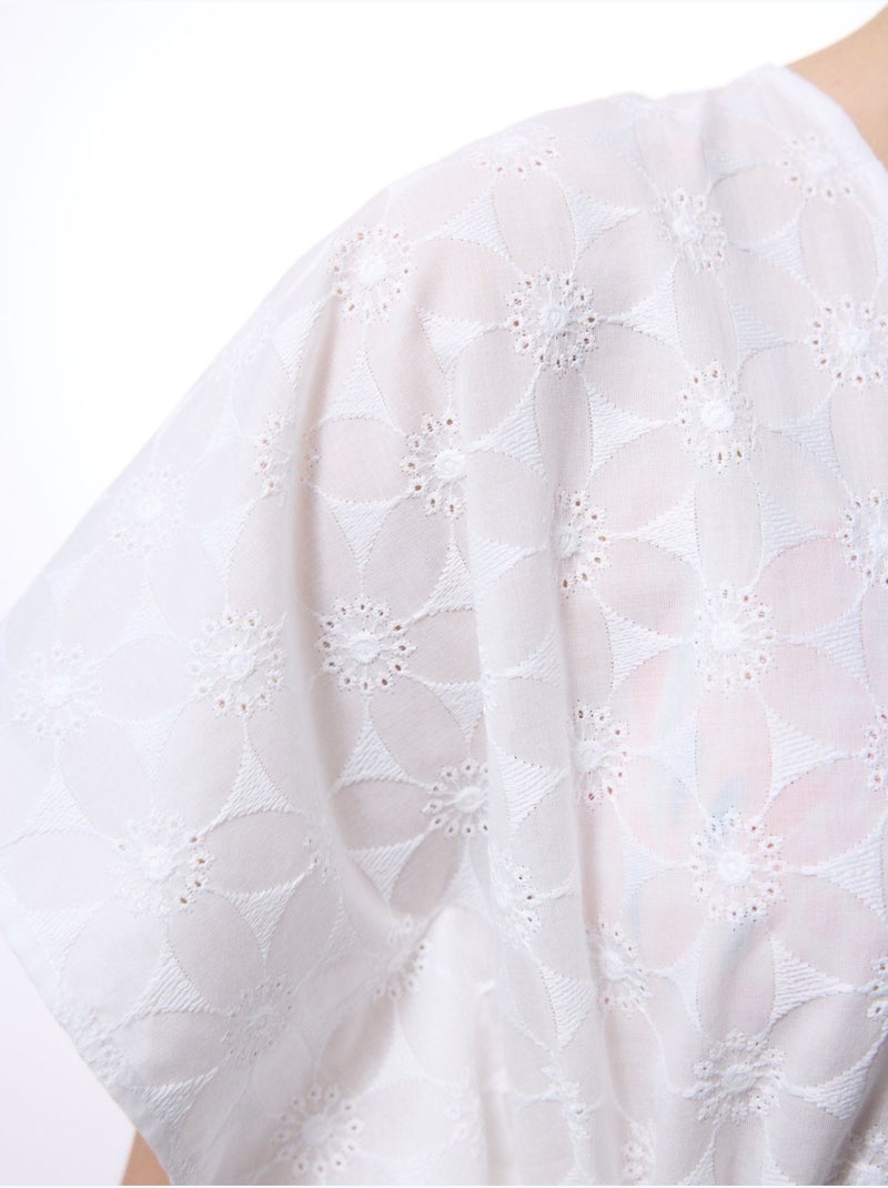 Caftan brodé penti Blanc cassé - Kiabi