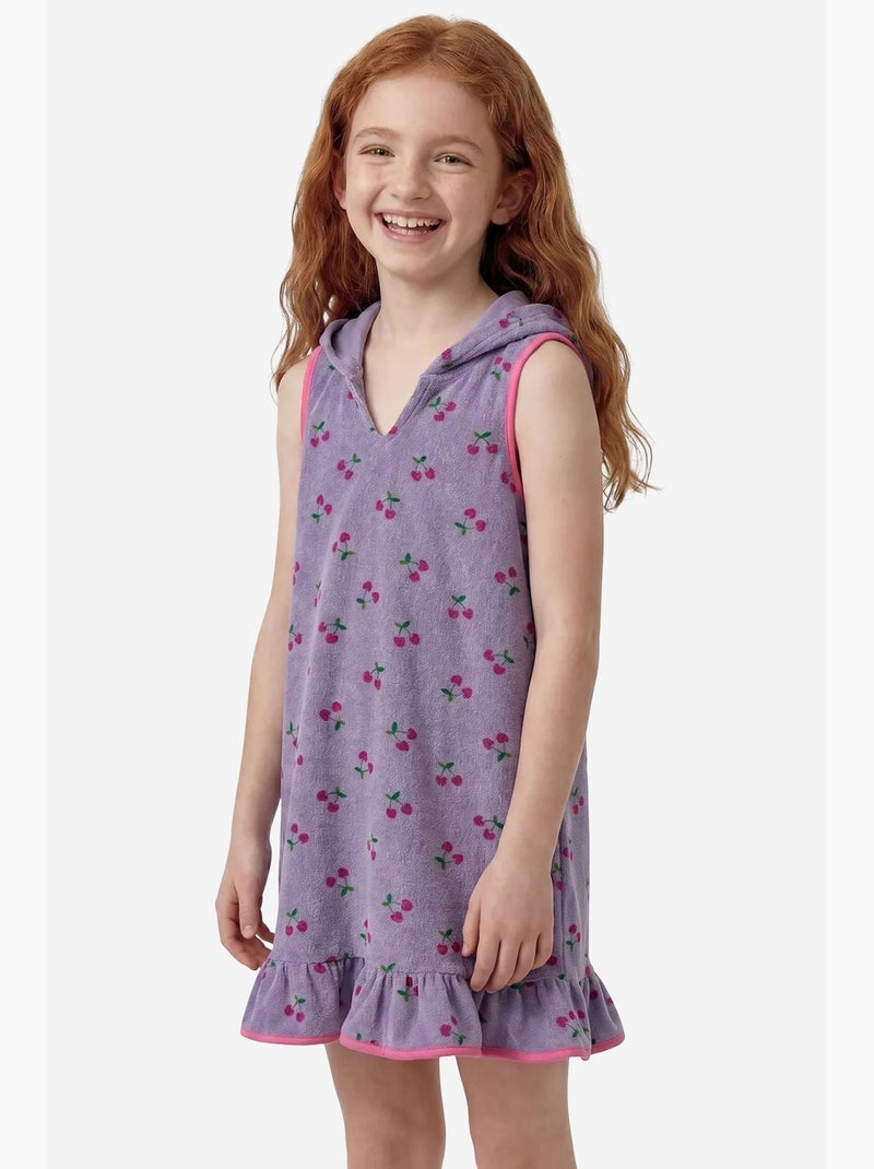 Caftan de plage à imprimé cerises penti Lavande - Kiabi