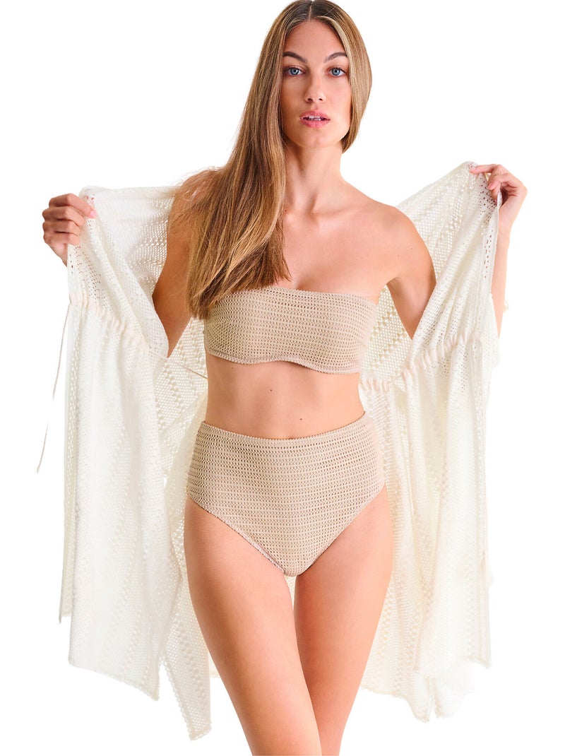 Caftan de plage CALVI Ecru - Kiabi